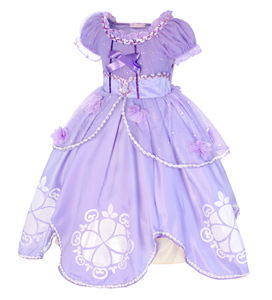 Costume de princesse <span class=keywords><strong>Sofia</strong></span> fantaisie, robes de princesse pour filles, costume de princesse Raiponce pour filles, costume de cosplay pour enfants, costumes de télévision et de cinéma - Product Image 5