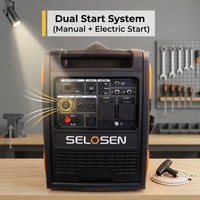 Générateur à double carburant essence/GPL 5KW, démarrage à distance, générateur à onduleur double carburant silencieux 2 Kw 3Kw 3.5Kw, générateur portable à essence