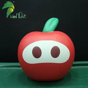 Lovely Customized Design Print Advertising Hanging Inflatable Plastic Apple Shape Balloons
