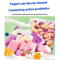 Gezonde Gevriesdroogde Yoghurt Bijt Gemengde Fruitsmaak-Kindersnacks Met Aardbei, Bosbes, Mango, Perzik Voor Schoollunch,
