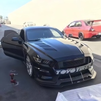 Nouveau capot moteur en fibre de carbone pour Ford Mustang, style AC, avec trous ouverts, capot avant avec boulons, accessoires de voiture, fabrication