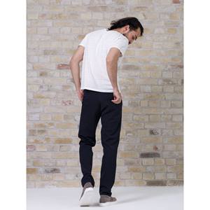 Pantalones Chinos Rectos Azul Oscuro para Hombre, Otoño Invierno 2025, Pantalones Casuales Clásicos con Cintura Elástica, Decoración con Cremallera, Logotipo Personalizable, Talla XL - Product Image 3