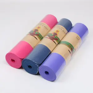 Umwelt freundliche profession elle Heimsport-Fitness matte One Solid Color Gym TPE Yoga Mat