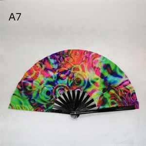 Éventail pliant personnalisé en bambou peint, motif pastèque, 13 pouces, idéal pour les événements – Meilleure vente - Product Image 4