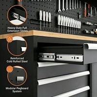 Gabinete de Herramientas Industrial Modular de Acero Laminado en Frío, Ideal para Soluciones de Almacenamiento en Talleres de Mantenimiento y Estaciones de Trabajo en Garajes