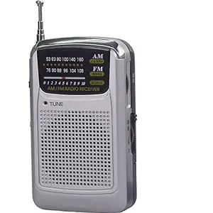 FM AM Weather Band Mini Pocket Portable Radio Speaker
