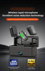 Nuevo Micrófono Inalámbrico Magnético con Iluminación LED, Diseño Portátil para Grabación en Vivo, Videos Cortos, Entrevistas, Reducción de Ruido - Product Image 6
