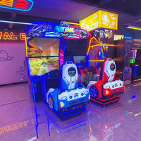 Simulateur de course Speed Crossing, machine d'arcade à monnayeur, garantie 1 an, jeu de course en anglais