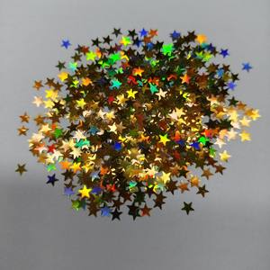 5 mm olografico oro stelle Glitter coriandoli luccichio paillettes stella per artigianato compleanno festa di nozze decorazioni Festival - Product Image 2