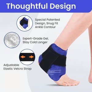 Wholesale Elastic Gel <b>Pack</b>, <b>Ice</b> Compression Wrap, Cold Therapy, Practical Cold Compress Bag for Treating <b>Foot</b> and Ankle Injuries - Product Image 2