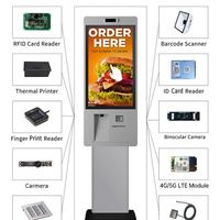 Touchwo 27 ''Machine de commande au sol Terminal de libre-service Kiosque de paiement avec imprimante Scanner de Code QR