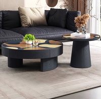 Table basse créative à centre arrondi avec tiroir de rangement pour hôtel et salon