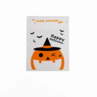 Sacs en cellophane transparents autocollants pour l'emballage de nougats, de chocolats, de biscuits et de collations pour Halloween