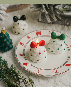 Acogedora decoración de vacaciones Linda vela de Navidad de Papá Noel <span class=keywords><strong>Spa</strong></span> y fragancia Idea de regalo Navidenas Coffret Cadeau - Product Image 1