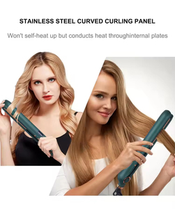 Lisseur à cheveux en aluminium 3D, fer plat, affichage numérique LED, plaques flottantes négatives, <span class=keywords><strong>plancha</strong></span> professionnelle <span class=keywords><strong>électrique</strong></span> 2 en 1 pour usage domestique et hôtelier - Product Image 5