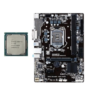 Placa Base LGA1151 GIGABYTE B150M-D2VX-SI/D3VX-SI Compatible con Procesadores de 6.ª/7.ª Generación I3-6100/<span class=keywords><strong>i5</strong></span>-<span class=keywords><strong>6500</strong></span>/<span class=keywords><strong>i5</strong></span>-7500/i7-7700, Kits de Computadora de Escritorio para Juegos, <span class=keywords><strong>DDR4</strong></span> - Product Image 1