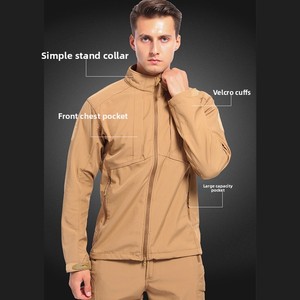 Chaqueta Deportiva de Invierno con Cuello de Forro Polar, Chaqueta <span class=keywords><strong>Bomber</strong></span> Deportiva, Cortavientos, Impermeable, Cálida, para Montañismo - Product Image 4