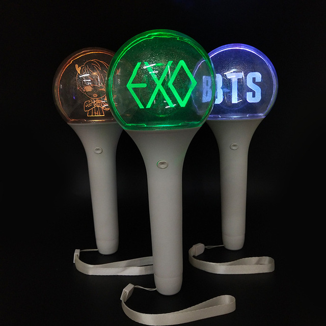 OEM Factory Free Design Custom Kpop Idol Fans Glowing Ball Light-Up Stick for Concerts Valentine's Day Diwali Thanksgiving