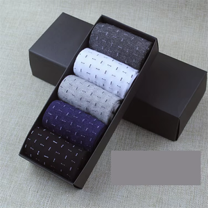 Fabricant JISEN Chaussettes d'affaires en <span class=keywords><strong>coton</strong></span> et en boîte automne-hiver pour hommes - Product Image 3