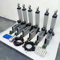 Simulador de Carreras Tela DIY TSIM-4DOF+TL para el Hogar, Plataforma de Movimiento, Construcción de Aluminio, Capacidad de 127 kg, Carreras para 2 Personas