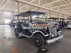 Voiturette de golf vintage de luxe, véhicule de navettage touristique haut de gamme pour complexe hôtelier et hôtel, voiture électrique vintage - Product Image 3