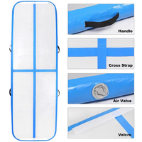 Tapis de gymnastique gonflable Drop Stitch, imperméable et antidérapant, pour l'entraînement à la gymnastique à domicile et les sports de plein air