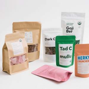 Poche debout à fermeture éclair transparente transparente avec gravure imprimant un matériau PET recyclable - Product Image 5