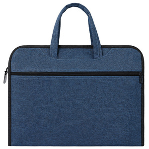 Oukchi Office <b>Document</b> <b>Bag</b> 39x28.5x8cm Oxford Cloth Zipper Briefcase With Printing For Business Meetings - Product Image 3