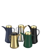 Gran oferta, tapa de plástico sin BPA, tetera árabe, termo de acero inoxidable 304, termo de vacío para acampar