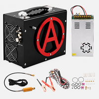 Compresseur d'air PCP portable haute pression 4500psi 300bar sans huile à arrêt automatique, moteur 300W 220V/110V pour plongée, paintball, chasse