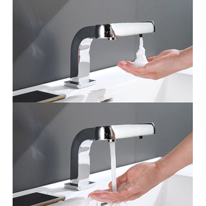Smart 2 in 1 <strong>Automatic</strong> Brass Water Basin Sensor <strong>Faucet</strong> and Liquid Foam Soap Dispenser - Product Image 2
