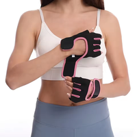 Guantes de Entrenamiento Deportivos Antideslizantes de Silicona con Dorso Hueco para Fitness, Ejercicio, Levantamiento de Pesas, Entrenamiento Deportivo, Guantes de Gimnasio para Mujer