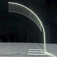 D349 Leuchtender Kristallvorhang Baumförmiger Bodenlichtständer Hochzeits-Hintergrundbeleuchtung Andere Hochzeitsdekoration