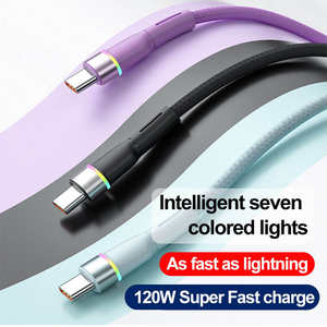 240W yüksek güç 4 in 1 USB C kablosu kademeli ışık hızlı şarj için mobil dizüstü Tablet 2M ODM özel Logo - Product Image 2
