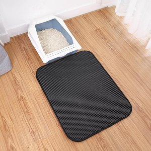 Alfombrilla de Limpieza para Arenero de Gatos, Doble Capa, EVA, Ligera, Impermeable, de Lujo, Moderna, a Cuadros, Portátil, Venta al Por Mayor - Product Image 4