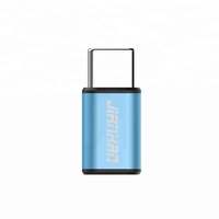 Jiayjianghan — adaptateur 2-en-1 Micro USB vers type-c, convertisseur avec étui en aluminium