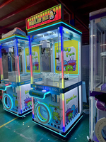 Machine à griffes entièrement transparente sur mesure pour peluches, distributeur automatique à monnayeur avec garantie d'un an