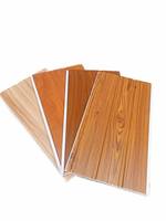 Paneles de Techo Laminados Ecológicos, Impermeables, Resistentes al Fuego, Decorativos, de PVC para Interiores, con Aspecto de Madera