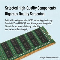 Mémoire serveur DDR5 16 Go 32 Go 64 Go 4800 MHz 5600 MHz 6400 MHz RAM avec ECC/RECC pour serveur d'entreprise et centre de données