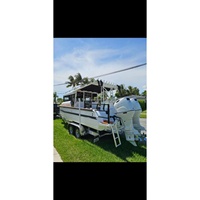 Bateau en aluminium Gospel 25ft/ 7.5m Bateau de pêche en aluminium soudé Easy Craft à vendre avec CE à vendre Dubaï
