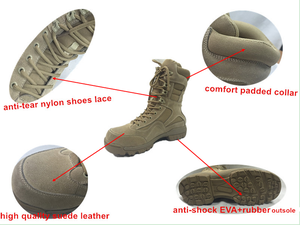 أحذية رجالية أنيقة من إل إكس جي، بلون بني كويوتي، معتمدة من قسم الطيران القتالي الأمريكي - Product Image 6