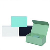 Boîte cadeau personnalisée en papier spécial avec gaufrage et finition UV, couvercle Ciel et Terre, design rectangulaire, emballage pour anniversaire et fêtes