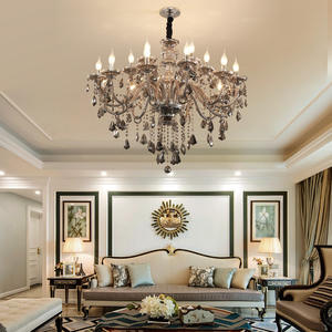 New Design Decorative European Design Lustre <b>Chandelier</b> Living Room Villa LED Luxury Candle K9 <b>Crystal</b> <b>Chandeliers</b> - Product Image 3