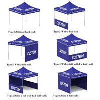 Tente Pop-up Personnalisée Imprimée en Gros, Pliable et Imperméable, pour Expositions, Foires, Stands de Vente et Marketing