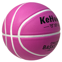 Mini ballon de basket en caoutchouc durable pour l'entraînement en salle et l'utilisation comme jouet, léger avec logo imprimé, fabriqué en caoutchouc