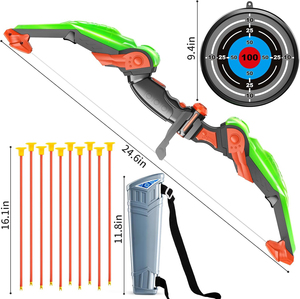 LED Light up Archery Toy Set WithTarget & Quiver, Indoor and Outdoor Toys for Children Boys Girls,Kids Bow and Arrow Set - Product Image 2