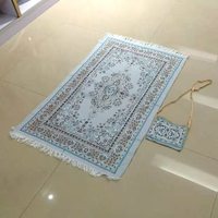 Tapis de prière double face pliable, tapis de prière cadeau pour le Ramadan 2023