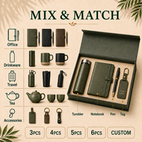 Ensemble Cadeau de Voyage de Luxe Personnalisé en Cuir pour Entreprises : Porte-Passeport, Étiquette de Bagage, Carnet de Voyage, Stylo et Coffret Cadeau