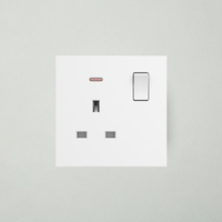 Prise murale multifonctionnelle de haute qualité à double pôle avec gros bouton 13A 250V