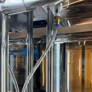 Thương mại đôi cửa duy nhất nhiệt độ thép không gỉ thịt treo tủ trưng bày với không khí mát sương giá miễn phí làm lạnh - Product Image 3